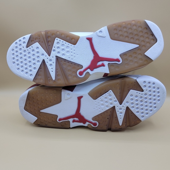 Nike Air Jordan 6 Retro Alternate Men\'s Shoes Size 8.5 White Pure Platinum Red main image 6